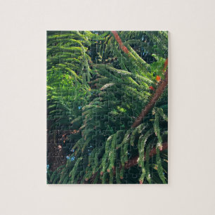 Evergreen gräs-träd conifer pussel