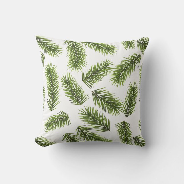 Evergreen Gren Mönster Kudde (Framsida)