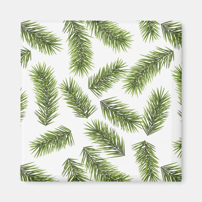 Evergreen Gren Mönster Magnet (Framsidan)