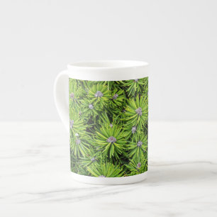 Evergreen grenar benporslin mugg