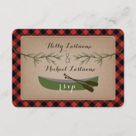 Evergreen Grenar + Canoe Play Bröllop R.S.V.P. OSA Kort