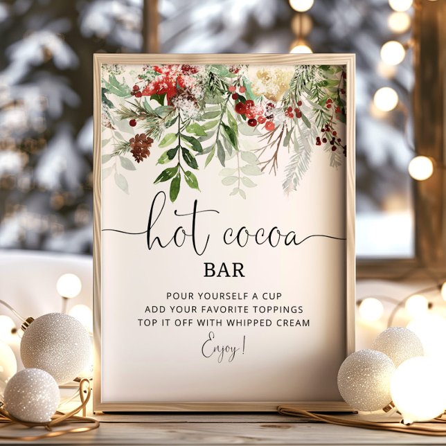 Evergreen Hett cocoa pub Poster (Skapare uppladdad)