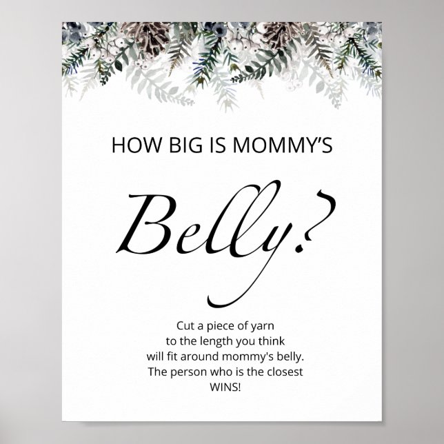 Evergreen hur stort är mamma Bebelly-spelet? Poster (Framsidan)
