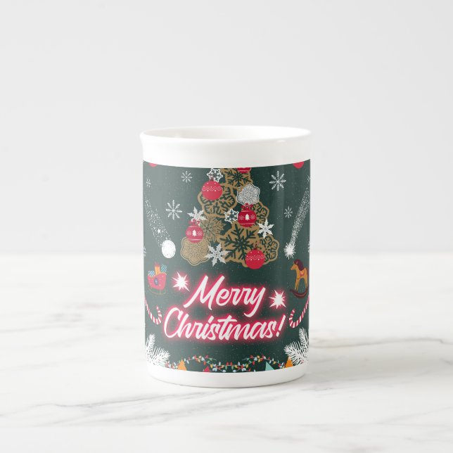 Evergreen Joy från jul Benporslin Mugg (Framsidan)