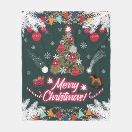 Evergreen Joy från jul Fleecefilt