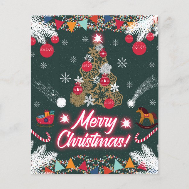 Evergreen Joy från jul Flygblad (Framsidan)