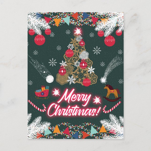 Evergreen Joy från jul Helg Vykort (Framsida)