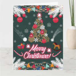 Evergreen Joy från jul Kort