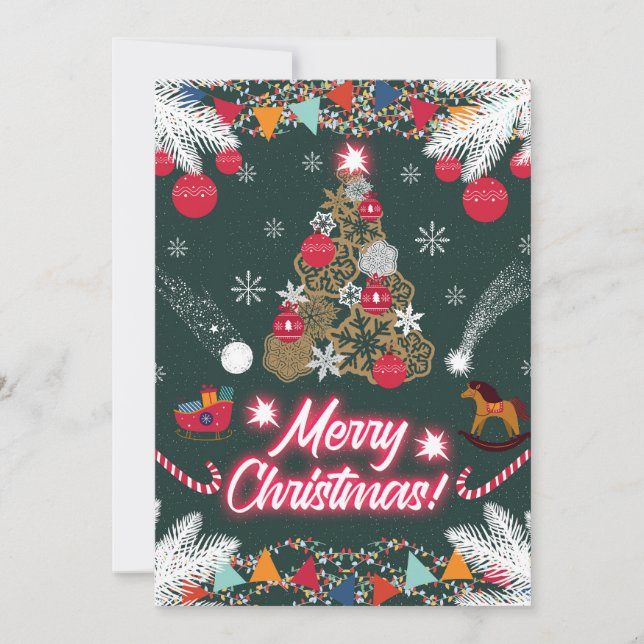 Evergreen Joy of Christmas Julkort (Framsida)