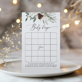 Evergreen jul-babyduschbingo-spel