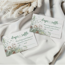 Evergreen jul gräs cone diaper raffle biljett tilläggskort