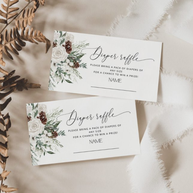 Evergreen jul gräs cone diaper raffle biljett tilläggskort (Skapare uppladdad)