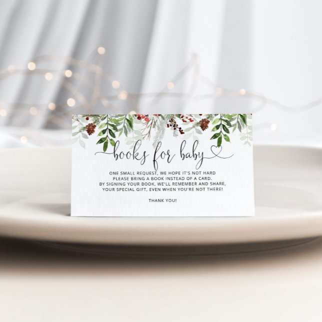 Evergreen jul snö bokar för baby biljett tilläggskort (Skapare uppladdad)