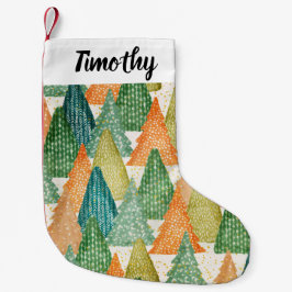 Evergreen Julgranar, färglös skog Liten Julstrumpa