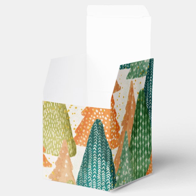 Evergreen Julgranar, färglös skog Presentaskar (Öppnad)