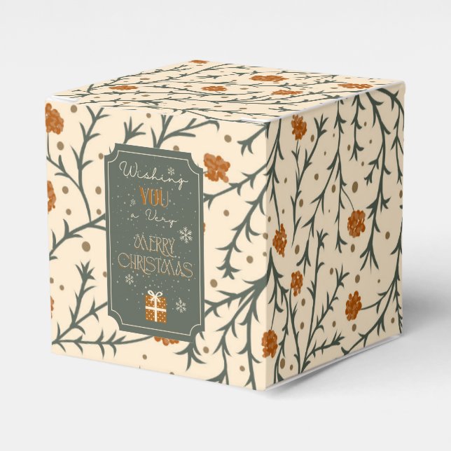 Evergreen Kisses Under the Mistletoe Gift Box Presentaskar (Framsidan Sidan)