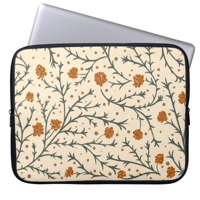 Evergreen Kisses Under the Mistletoe Heart Laptop Fodral (Framsidan)