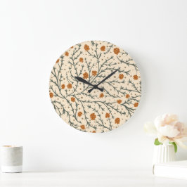 Evergreen Kisses Under the Mistletoe Heart Stor Klocka