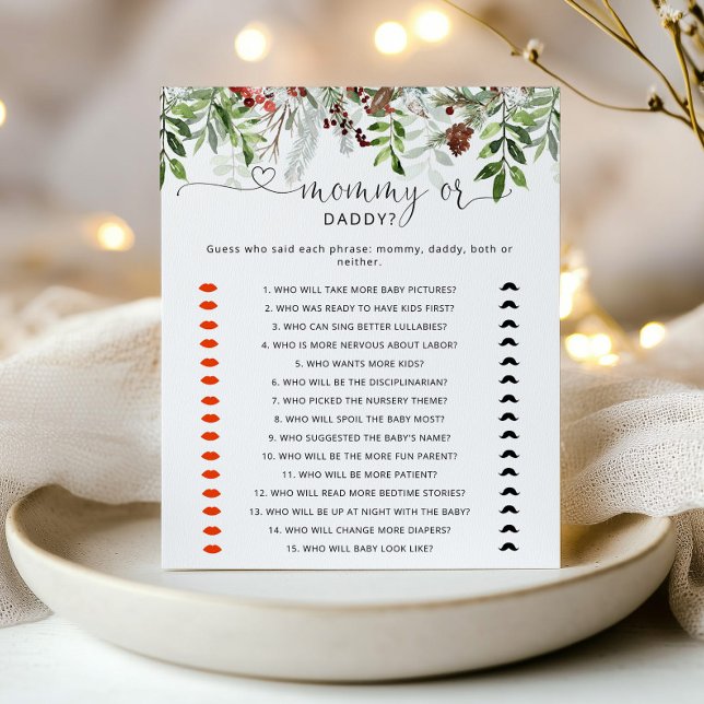Evergreen mamma eller babyduschspel (Skapare uppladdad)
