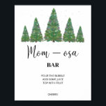 Evergreen mamma-osa pub-tecken. Winter momosa pub  Poster<br><div class="desc">Evergreen mamma-osa pub-tecken. Winter mamma-osa pub Poster. Matchande objekt är tillgängliga.</div>