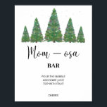 Evergreen mamma-osa pub-tecken. Winter momosa pub  Poster<br><div class="desc">Evergreen mamma-osa pub-tecken. Winter mamma-osa pub Poster. Matchande objekt är tillgängliga.</div>