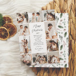 Evergreen Memories | 10 Photo Collage jul Julkort<br><div class="desc">En elegant och ett tidlöst Helgdag. Den här designen visar en kollage med 10 handplockade foton, en kombination av sex kvadrater, två landskap och två foton från porträtt som placerats runt kant på kortet. I mitten på kortet står "God jul skrivet i chicens manusgrafi. Under finns det utrymme för ett...</div>