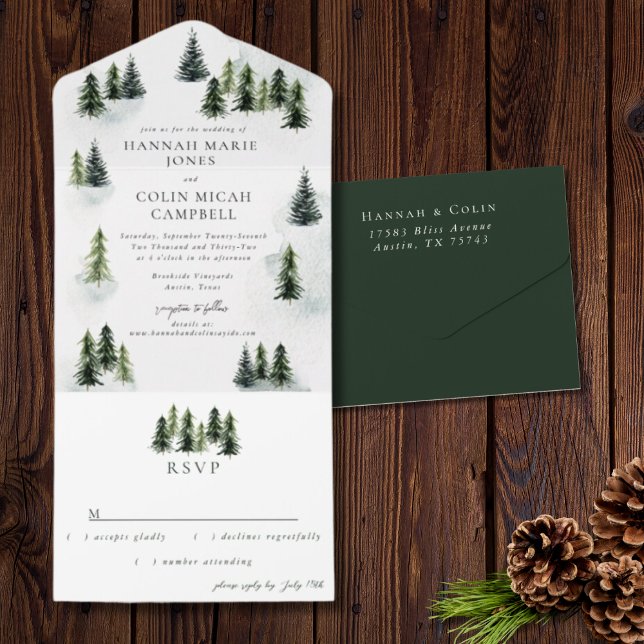 Evergreen Mountain Glen White Grönt Black (Skapare uppladdad)