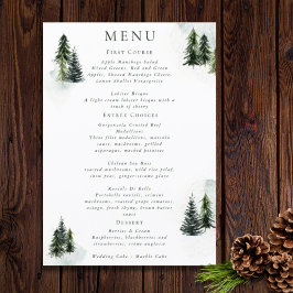 Evergreen Mountain Glen White Grönt Black Meny