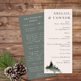 Evergreen Mountain Mist Rustic Winter White Grått Program