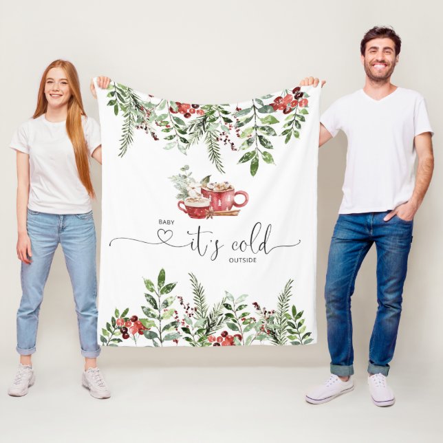 Evergreen mysiga baby sitt kall utanför fleecefilt (På plats)