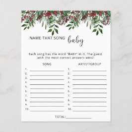 Evergreen Namn den där sång-babyduschspelet