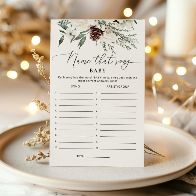 Evergreen Namn den där sång-babyduschspelet (Skapare uppladdad)