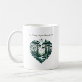 Evergreen Nature Älskare Art Kaffemugg