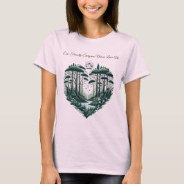Evergreen Nature Älskare Art T Shirt