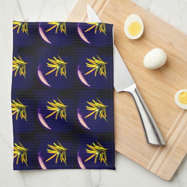 Evergreen på Blue Mönster Kitchen Towels Kökshandduk (Vikt i Fjärdedel)