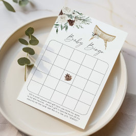 Evergreen plantskola boho babyduschbingo-spel