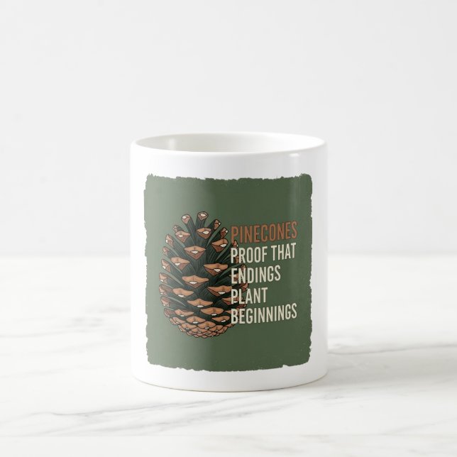 Evergreen Promise - Gräs cone design Kaffemugg (Center)