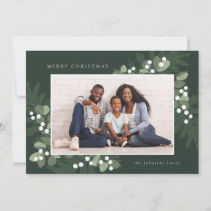 Evergreen Ram Photo Helgdag Card