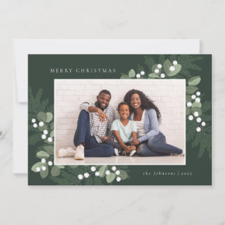 Evergreen Ram Photo Helgdag Card