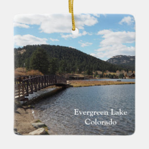 Evergreen Sjö i Evergreen, Colorado Julgransprydnad Keramik