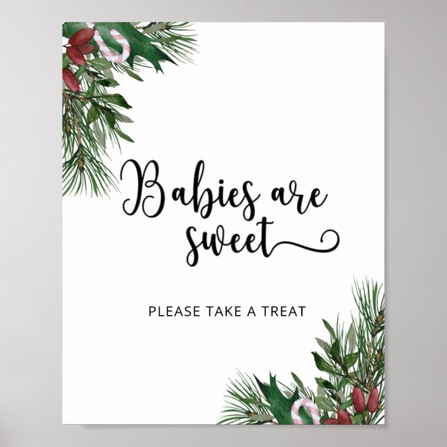 Evergreen spädbarn är söt poster (Framsidan)