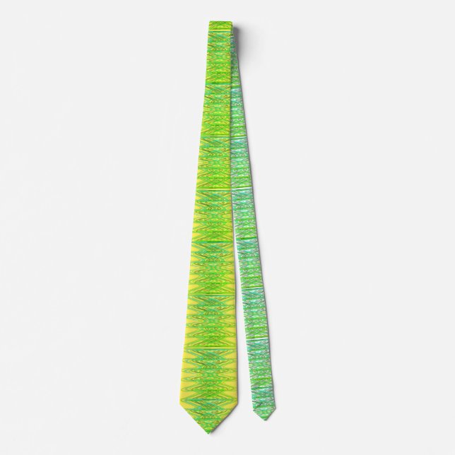 Evergreen Spiral i Gult Neck Tie Slips (Framsida)