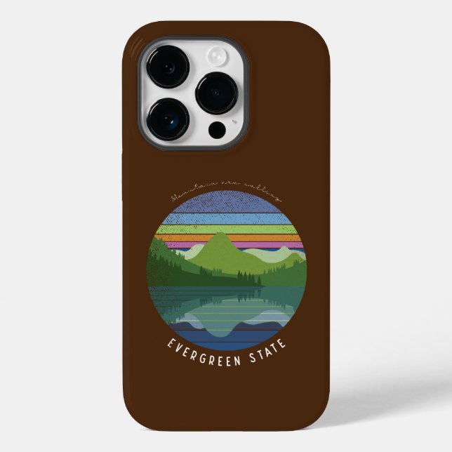 Evergreen state Fodral-Mate iphone case (Baksida)