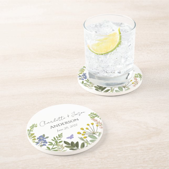Evergreen Summer Garden WedWedding Underlägg (Sidan)