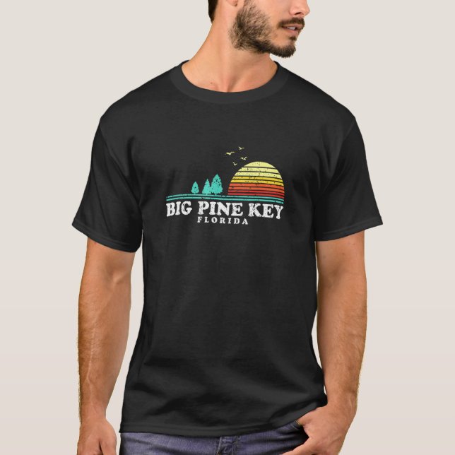 Evergreen Sunset Big Gräs Nyckel Forest Florida Sk T Shirt (Framsida)