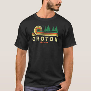 Evergreen Sunset Groton Forest Vermont Skogen Natu T Shirt