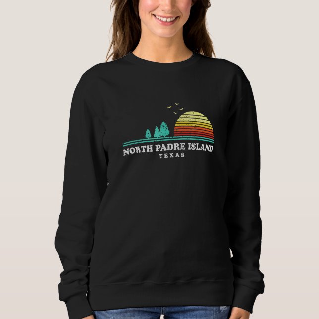 Evergreen Sunset North Padre Island Forest Texas W T Shirt (Framsida)