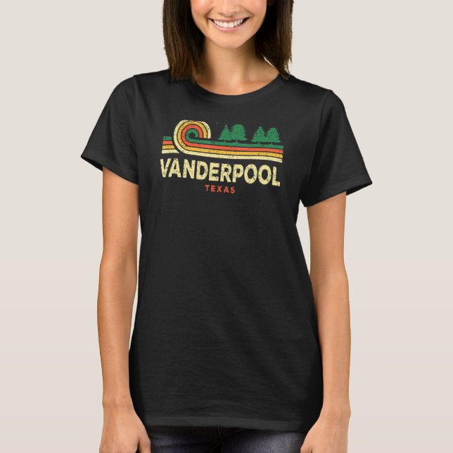 Evergreen Sunset Vanderpool Forest Texas Skogen Na T Shirt (Framsida)