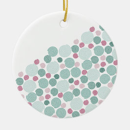 Evergreen Swirl - (Pattern) Julgransprydnad Keramik