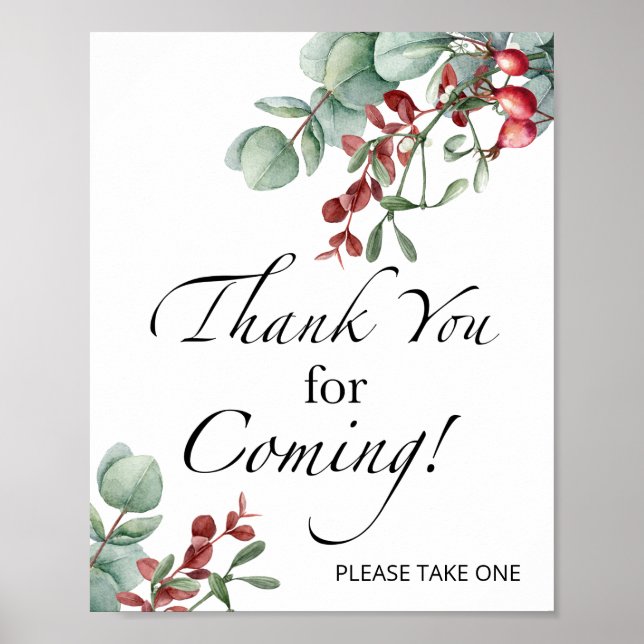 Evergreen Tack för att du kom och Poster (Framsidan)